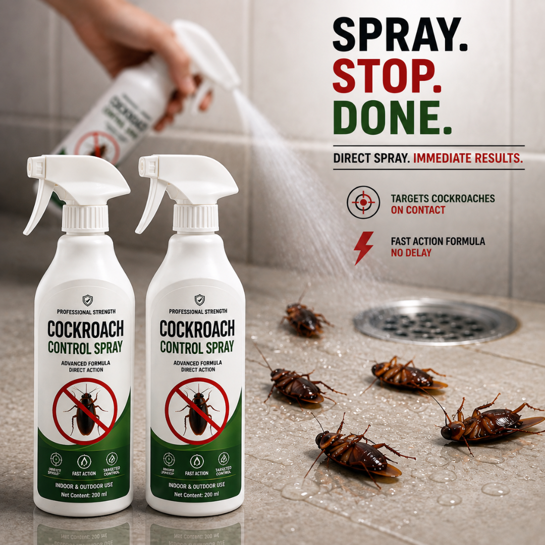 Cockroach Killer Spray | PACK OF 2 BOTTLES