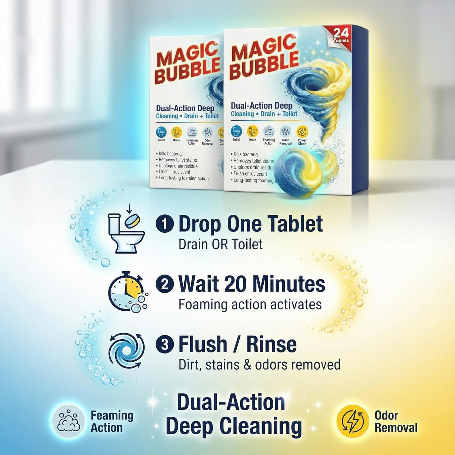 Bubble Cleaning Tablet (PACK Of 2)