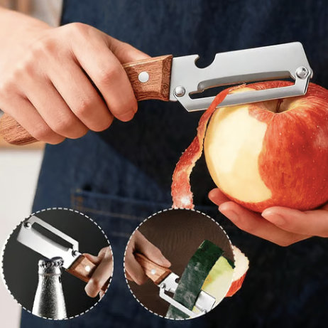 Kitchen Multifunctional Peeler Stainless Non-Slippy Steel